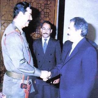 مسعود رجوی و صدام